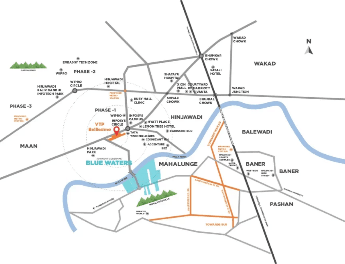VTP Bellissimo, VTP Bellissimo Hinjawadi, VTP Bellissimo Pune, 2 BHK Hinjawadi Phase 1, VTP Realty Projects Pune, Luxury Flats Hinjawadi